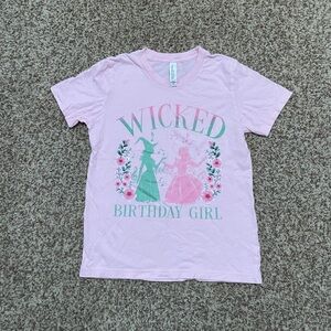 Bella Canvas Pink 'Wicked Birthday Girl' Kids T-Shirt
